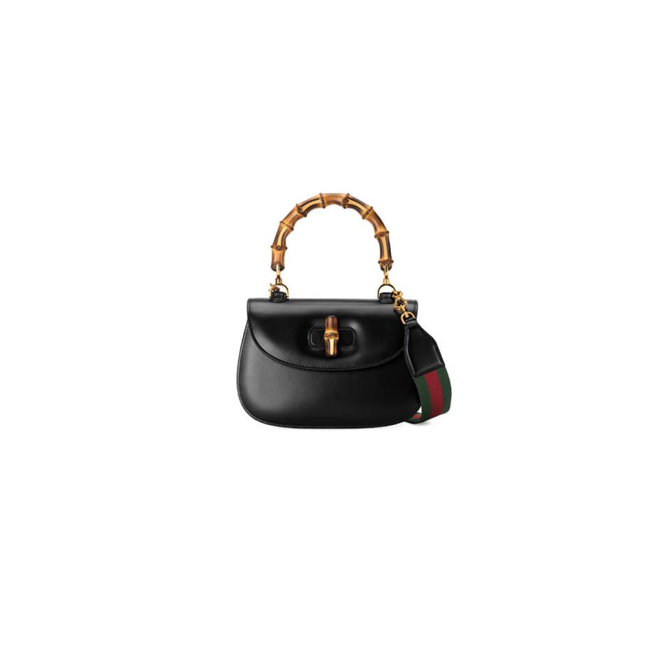 G*u*i bamboo 1947 medium top handle bag